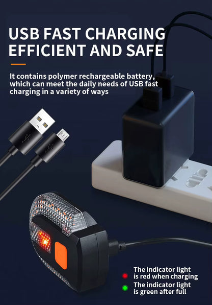 Wireless Bike Turn Signal Rear Light with Remote Control - USB Rechargeable LED Tail Light for Night Riding Safety - wEbike