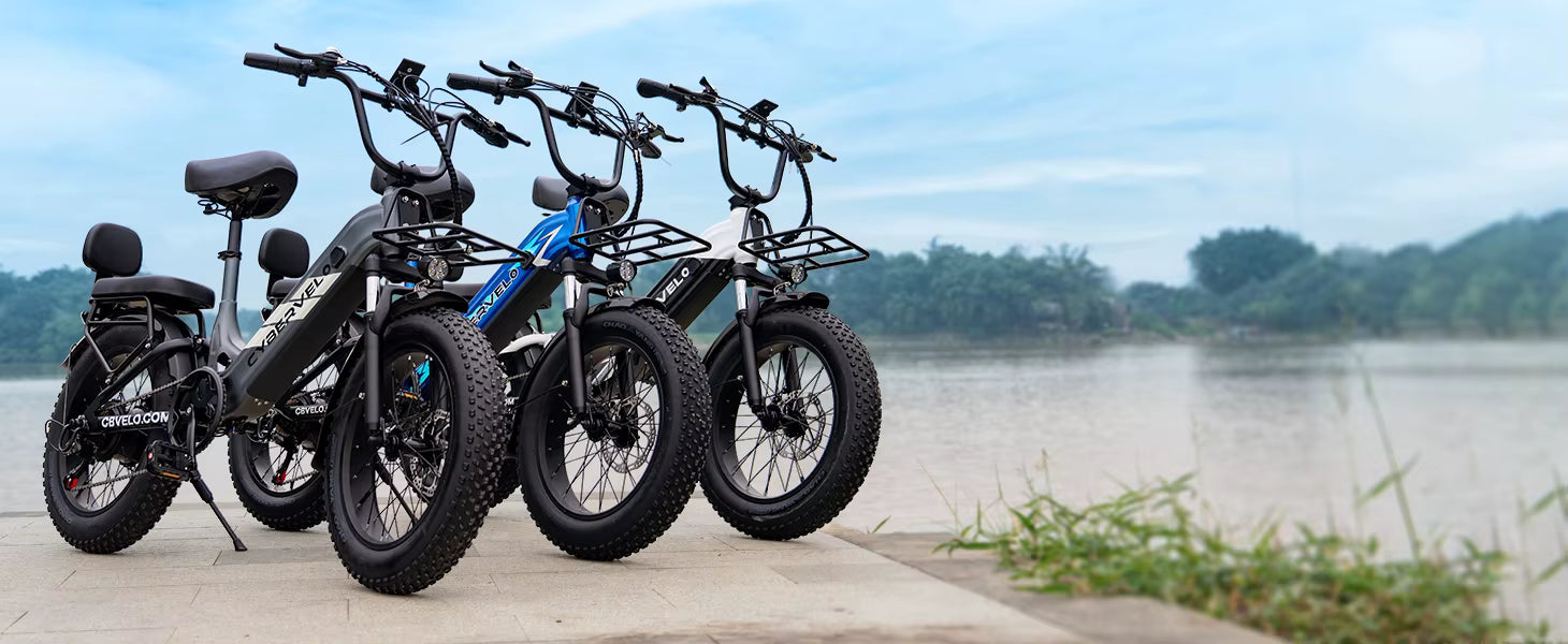 1500W Step-Through Electric Bike with Removable Battery - 80 Mile Range 30MPH Fat Tire E-Bike - wEbike