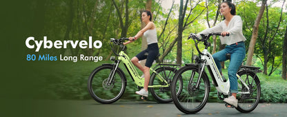 1000W Electric City Bike with 80 Mile Range - 26" 7-Speed E-Bike for Adults with LCD Display - wEbike