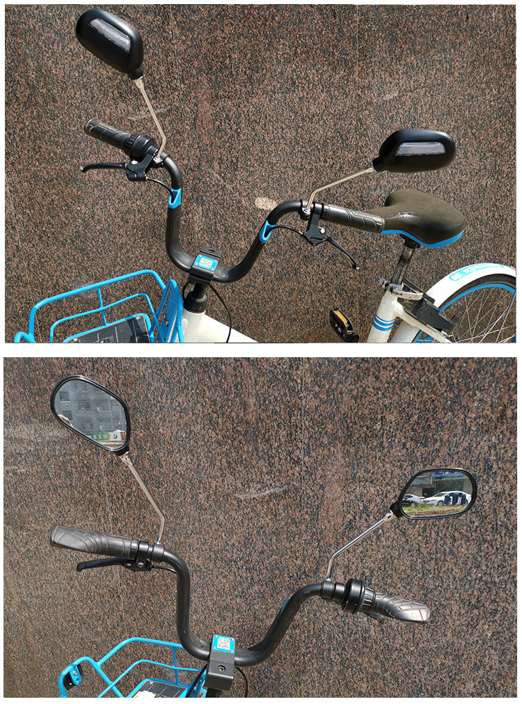 360° Adjustable Bike Mirror for Handlebars - Rear View Safety Mirror for Cycling - wEbike