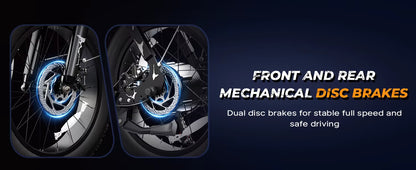 1000W Motorcycle-Style Electric Bike with 60 Mile Range - 28MPH Fat Tire E-Bike for Adults - wEbike