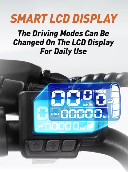 500W Electric City Bike with 37 Mile Range - 26" 7-Speed E-Bike with Front Suspension - wEbike