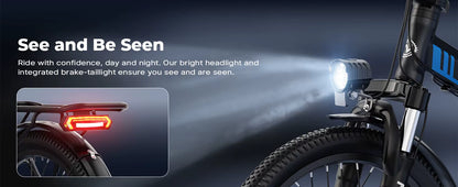 500W Folding Electric Bike with 40 Mile Range - Lightweight 20MPH City E-Bike for Adults - wEbike