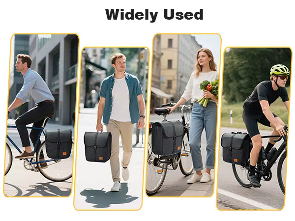 20L Waterproof Bike Rack Bag - Large Capacity Bicycle Pannier for Commuting and Touring - wEbike