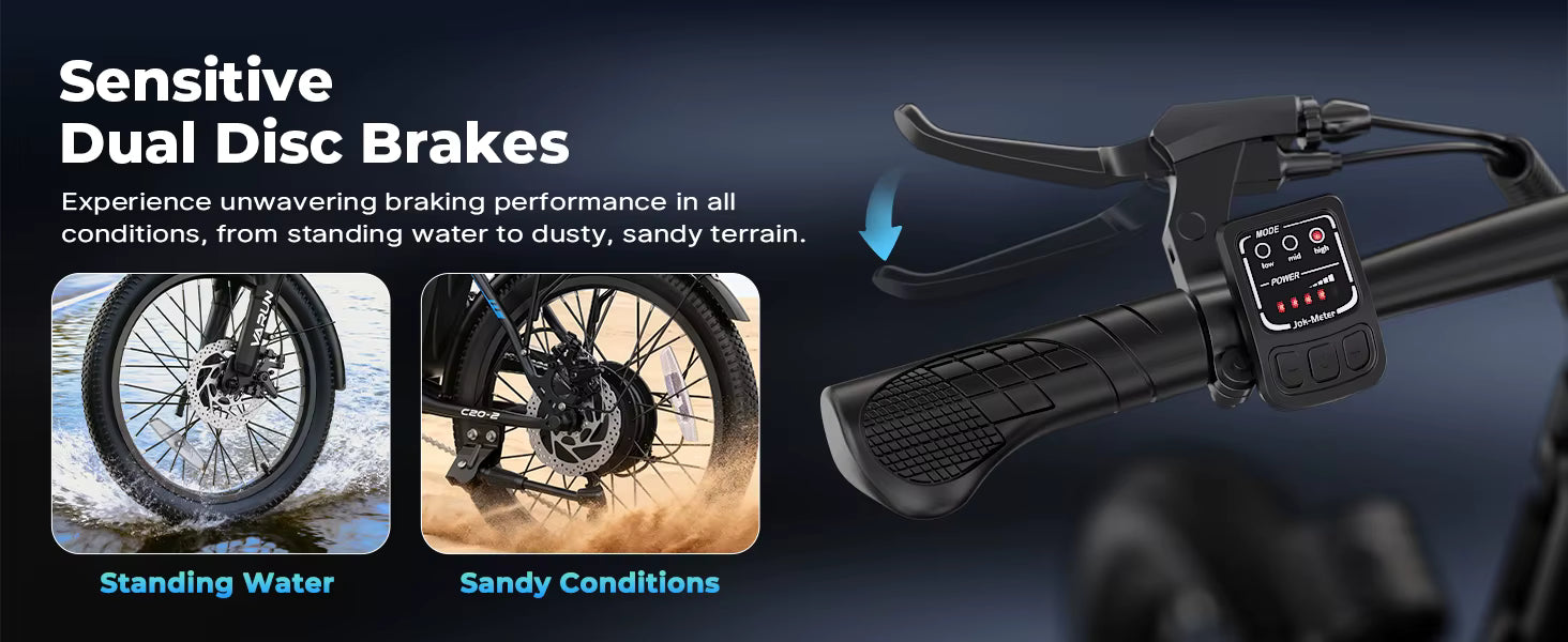 500W Folding Electric Bike with 40 Mile Range - Lightweight 20MPH City E-Bike for Adults - wEbike