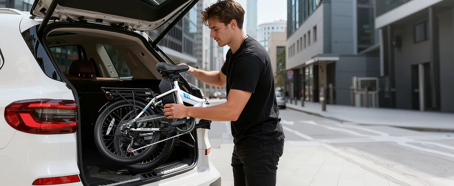 500W Folding Electric Bike with 40 Mile Range - Lightweight 20MPH City E-Bike for Adults - wEbike