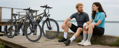 1000W Lightweight Electric Mountain Bike - 50 Mile Range 30MPH 26" E-Bike for Adults - wEbike