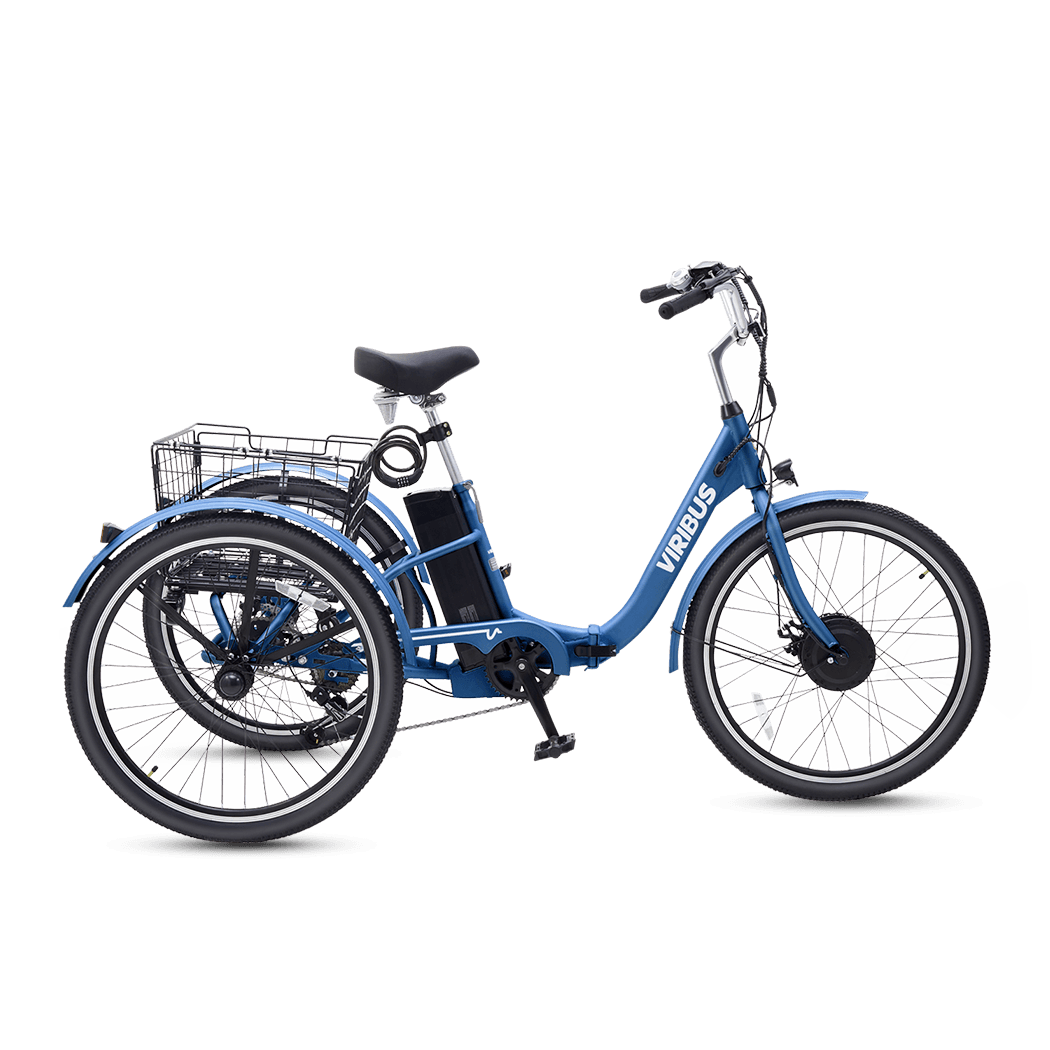 Viribus FC1 Folding Electric Tricycle - 750W 3-Wheel E-Trike with 20" Fat Tires for Adults - wEbike