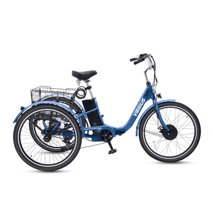 Viribus FC1 Folding Electric Tricycle - 750W 3-Wheel E-Trike with 20" Fat Tires for Adults - wEbike