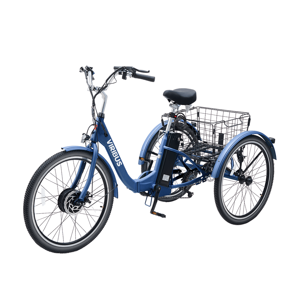 Viribus FC1 Folding Electric Tricycle - 750W 3-Wheel E-Trike with 20" Fat Tires for Adults - wEbike
