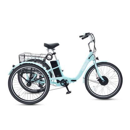 Viribus FC1 Folding Electric Tricycle - 750W 3-Wheel E-Trike with 20" Fat Tires for Adults - wEbike
