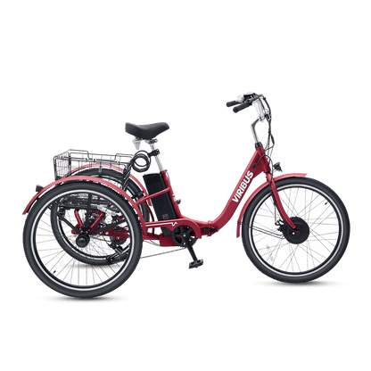Viribus FC1 Folding Electric Tricycle - 750W 3-Wheel E-Trike with 20" Fat Tires for Adults - wEbike