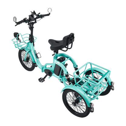Viribus FC2 Folding Electric Tricycle - 750W 3-Wheel E-Trike with 20" Fat Tires for Adults - wEbike