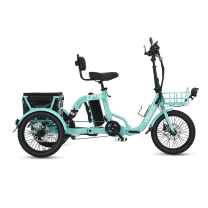 Viribus FC2 Folding Electric Tricycle - 750W 3-Wheel E-Trike with 20" Fat Tires for Adults - wEbike