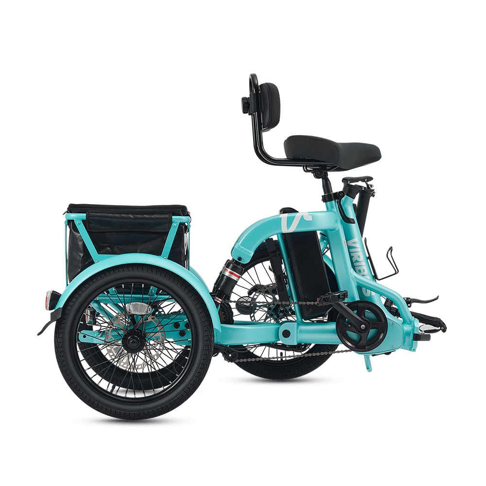 Viribus FC2 Folding Electric Tricycle - 750W 3-Wheel E-Trike with 20" Fat Tires for Adults - wEbike