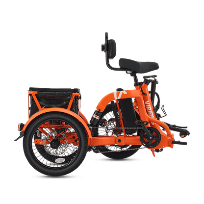 Viribus FC2 Folding Electric Tricycle - 750W 3-Wheel E-Trike with 20" Fat Tires for Adults - wEbike