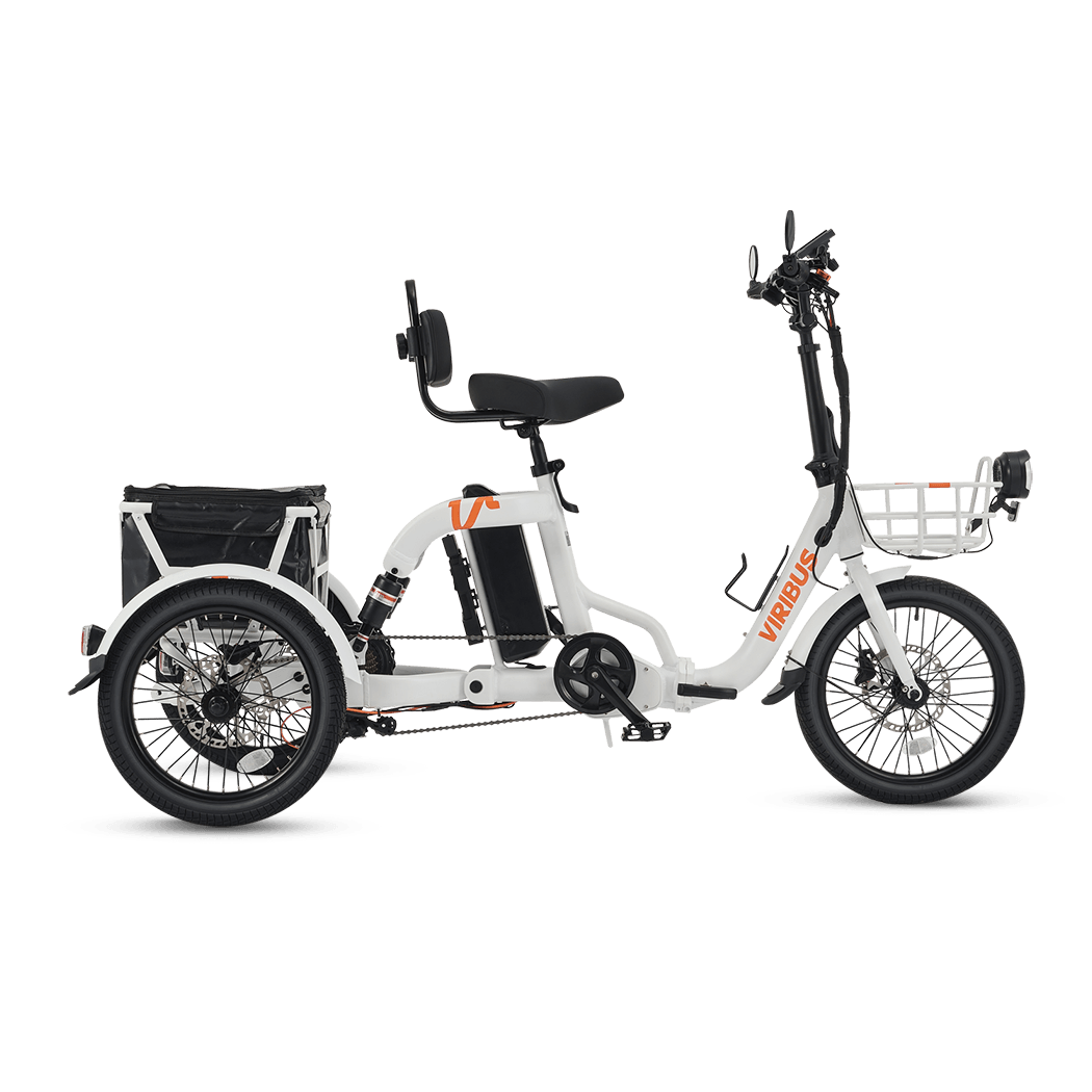 Viribus FC2 Folding Electric Tricycle - 750W 3-Wheel E-Trike with 20" Fat Tires for Adults - wEbike
