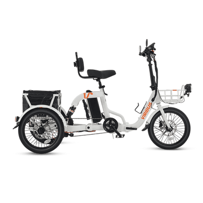 Viribus FC2 Folding Electric Tricycle - 750W 3-Wheel E-Trike with 20" Fat Tires for Adults - wEbike