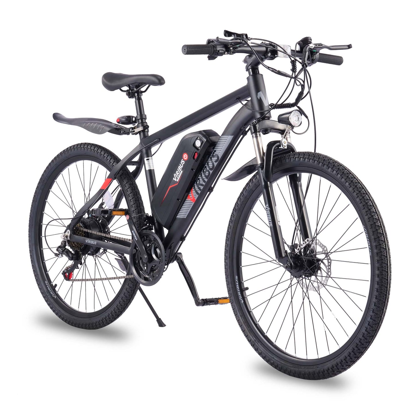 Viribus Panther Electric Mountain Bike - 750W Full Suspension E-MTB with 26" Fat Tires - wEbike