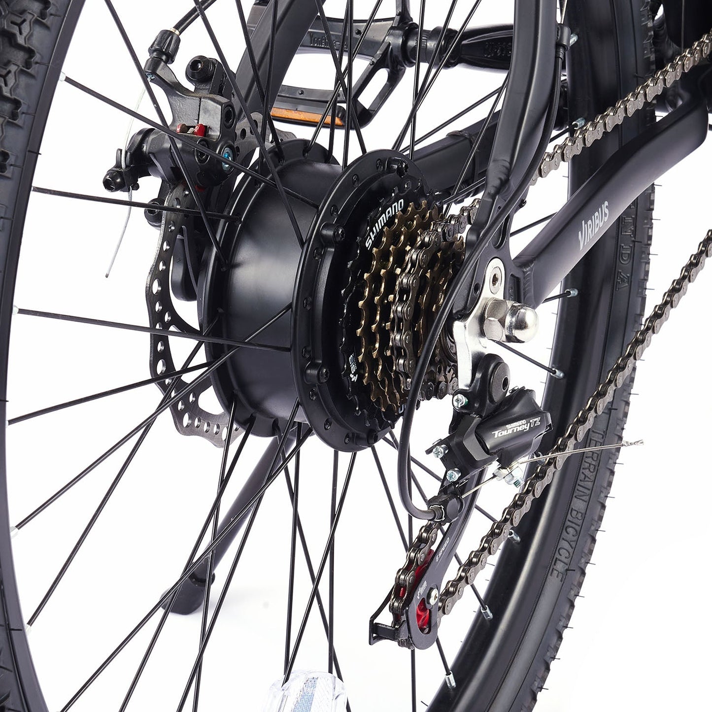 Viribus Panther Electric Mountain Bike - 750W Full Suspension E-MTB with 26" Fat Tires - wEbike