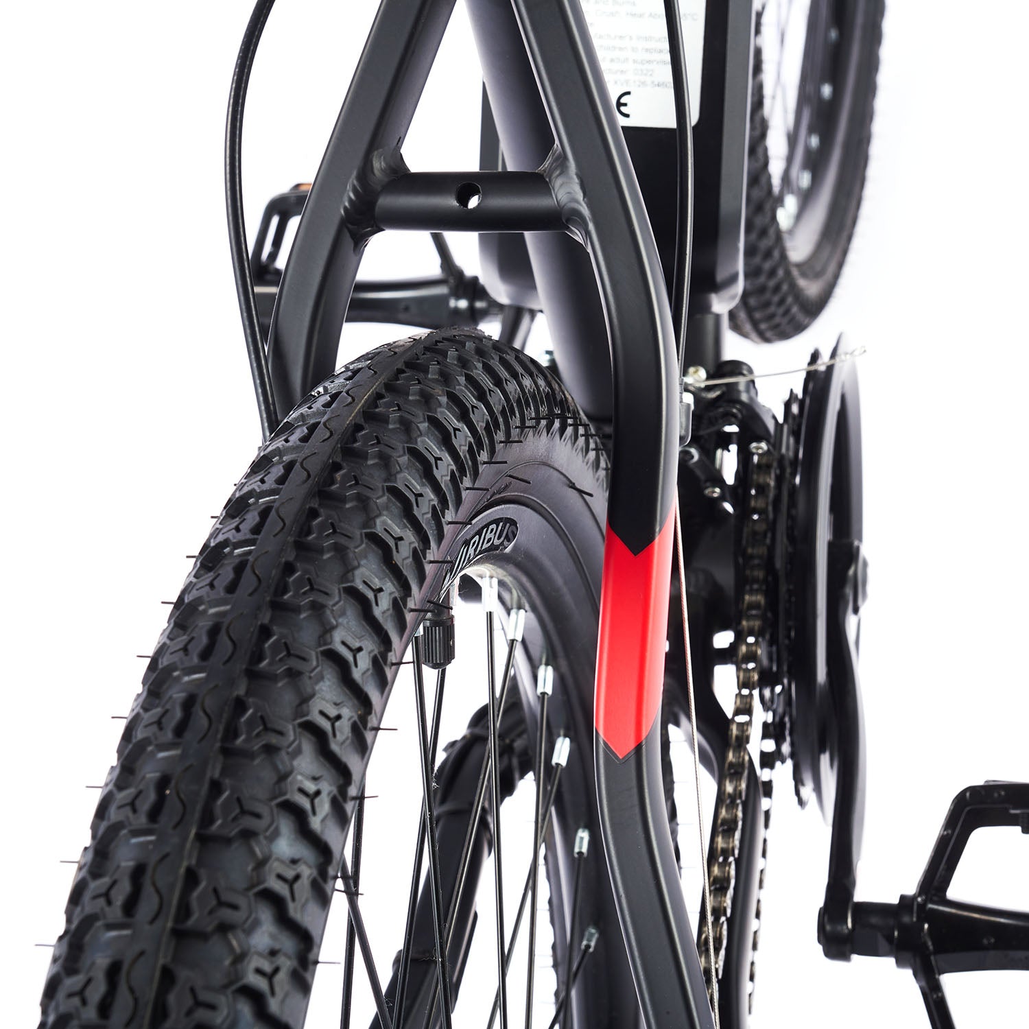 Viribus Panther Electric Mountain Bike - 750W Full Suspension E-MTB with 26" Fat Tires - wEbike