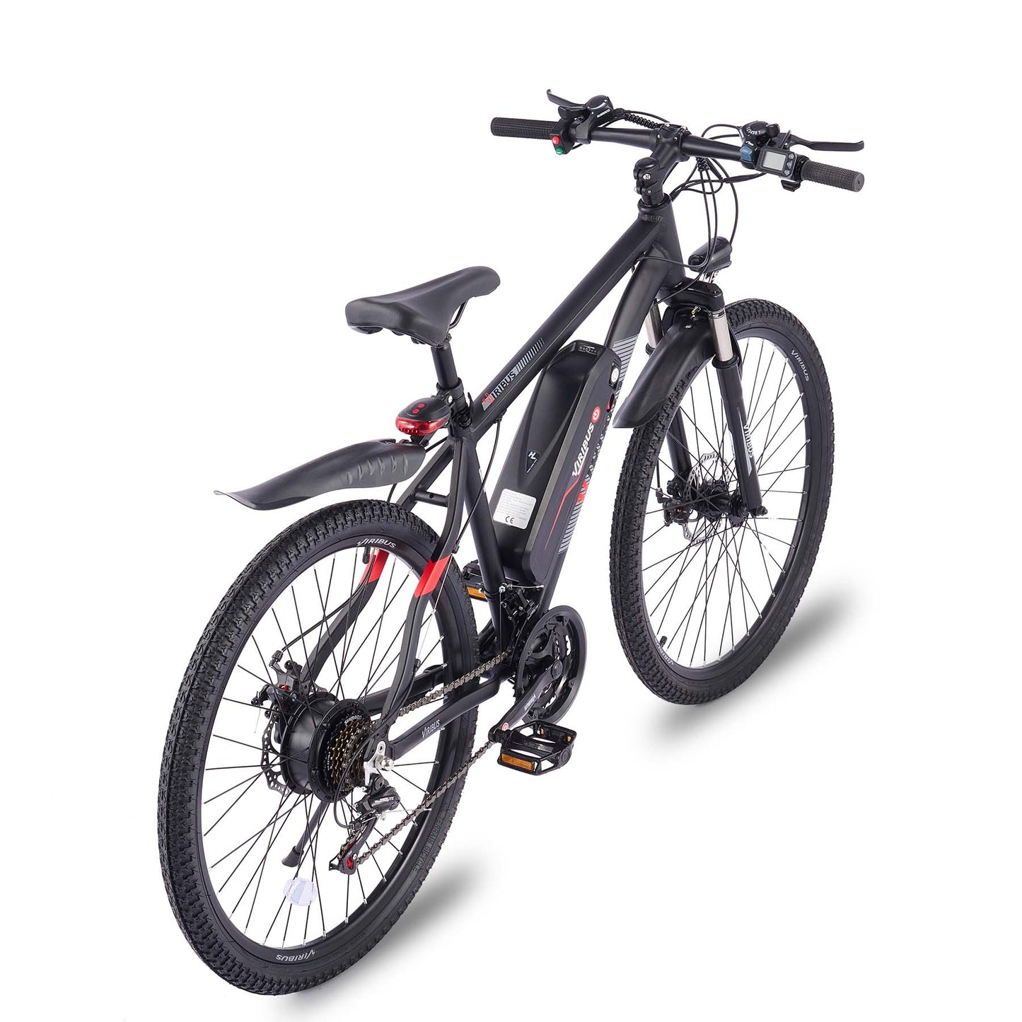 Viribus Panther Electric Mountain Bike - 750W Full Suspension E-MTB with 26" Fat Tires - wEbike