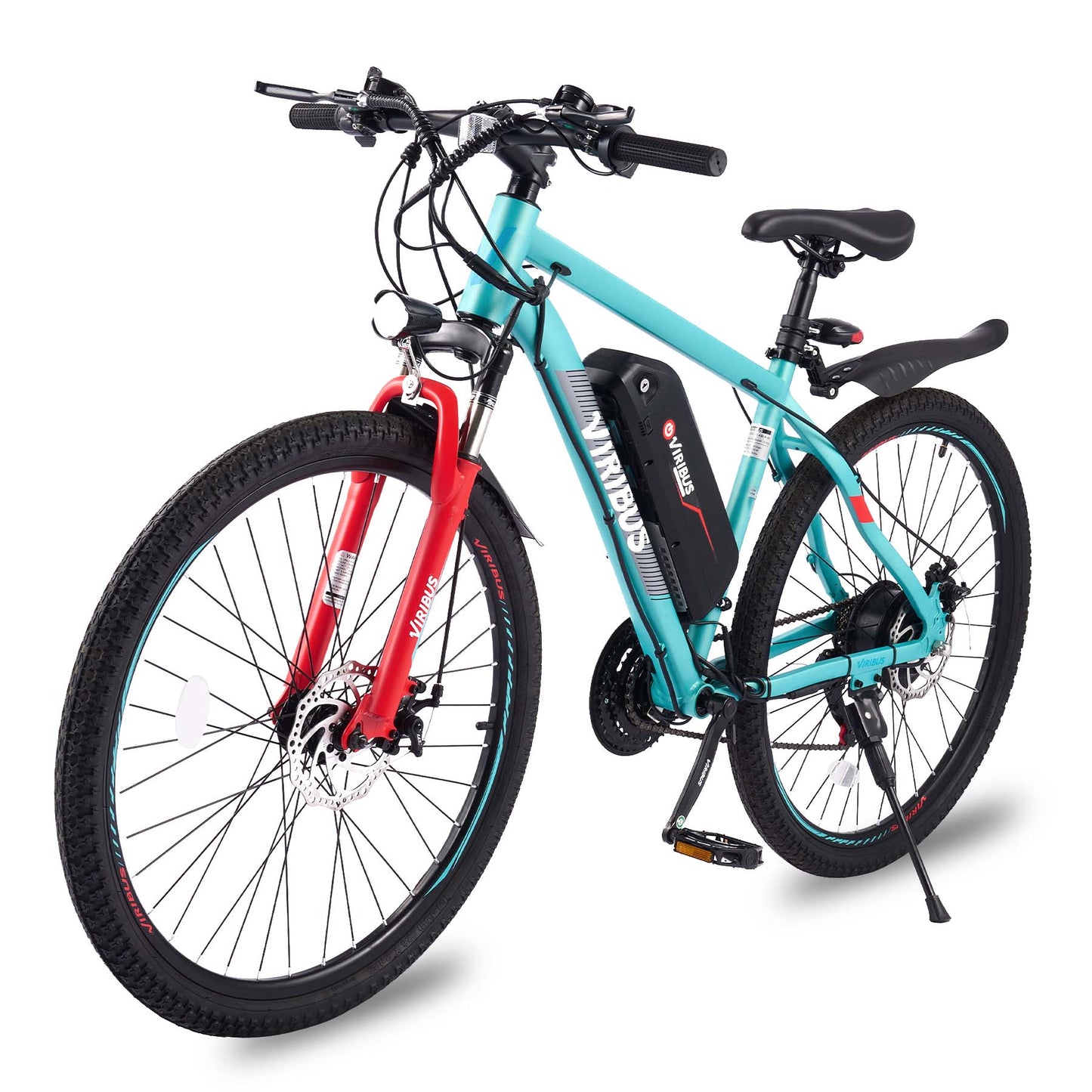 Viribus Panther Electric Mountain Bike - 750W Full Suspension E-MTB with 26" Fat Tires - wEbike