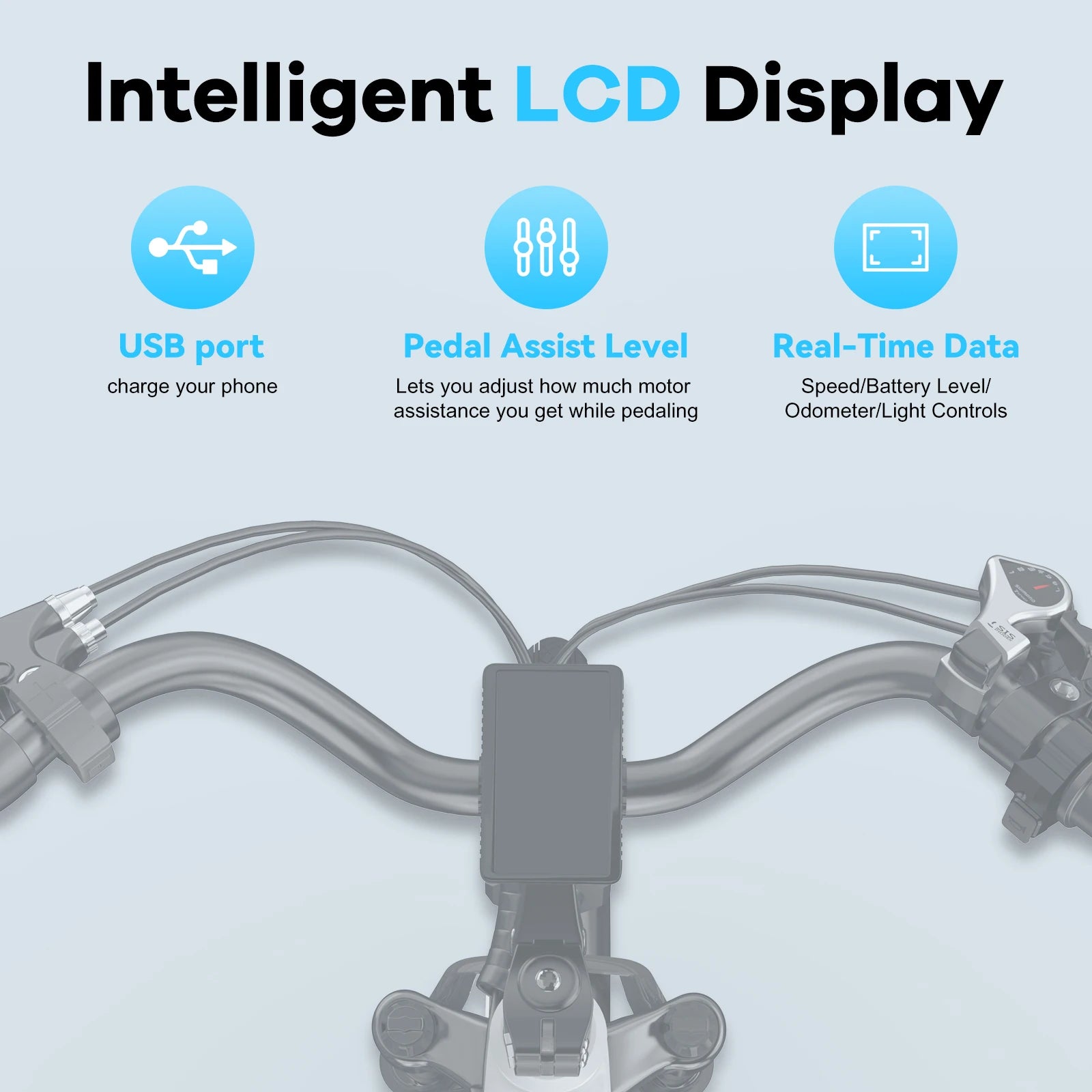 1000W Electric City Bike with 80 Mile Range - 26" 7-Speed E-Bike for Adults with LCD Display - wEbike