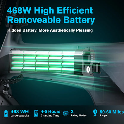 500W Folding Electric Bike for Adults - Lightweight 20MPH City E-Bike with 30 Mile Range - wEbike