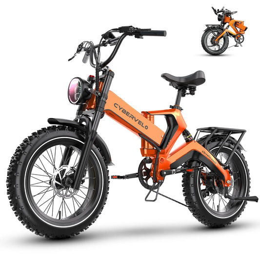 2000W Folding Electric Bike with 100 Mile Range - 35MPH Fat Tire E-Bike for Adults - wEbike