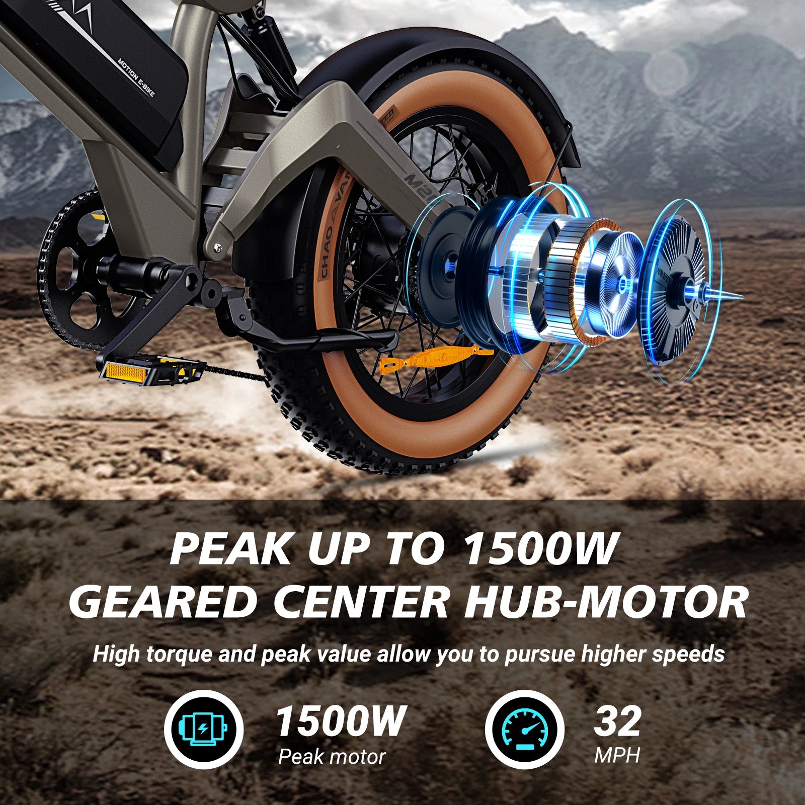 1500W Off-Road Electric Bike with Hydraulic Brakes - 40 Mile Range Fat Tire E-Bike for Adults - wEbike