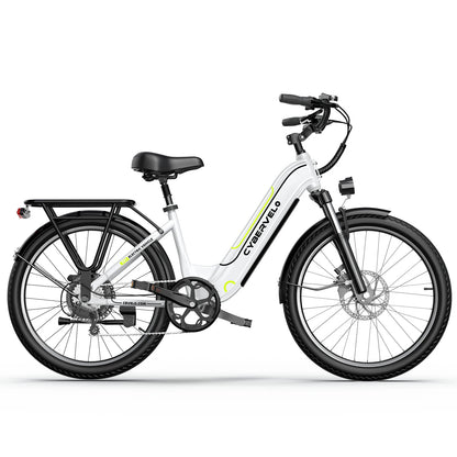 1000W Electric City Bike with 80 Mile Range - 26" 7-Speed E-Bike for Adults with LCD Display - wEbike