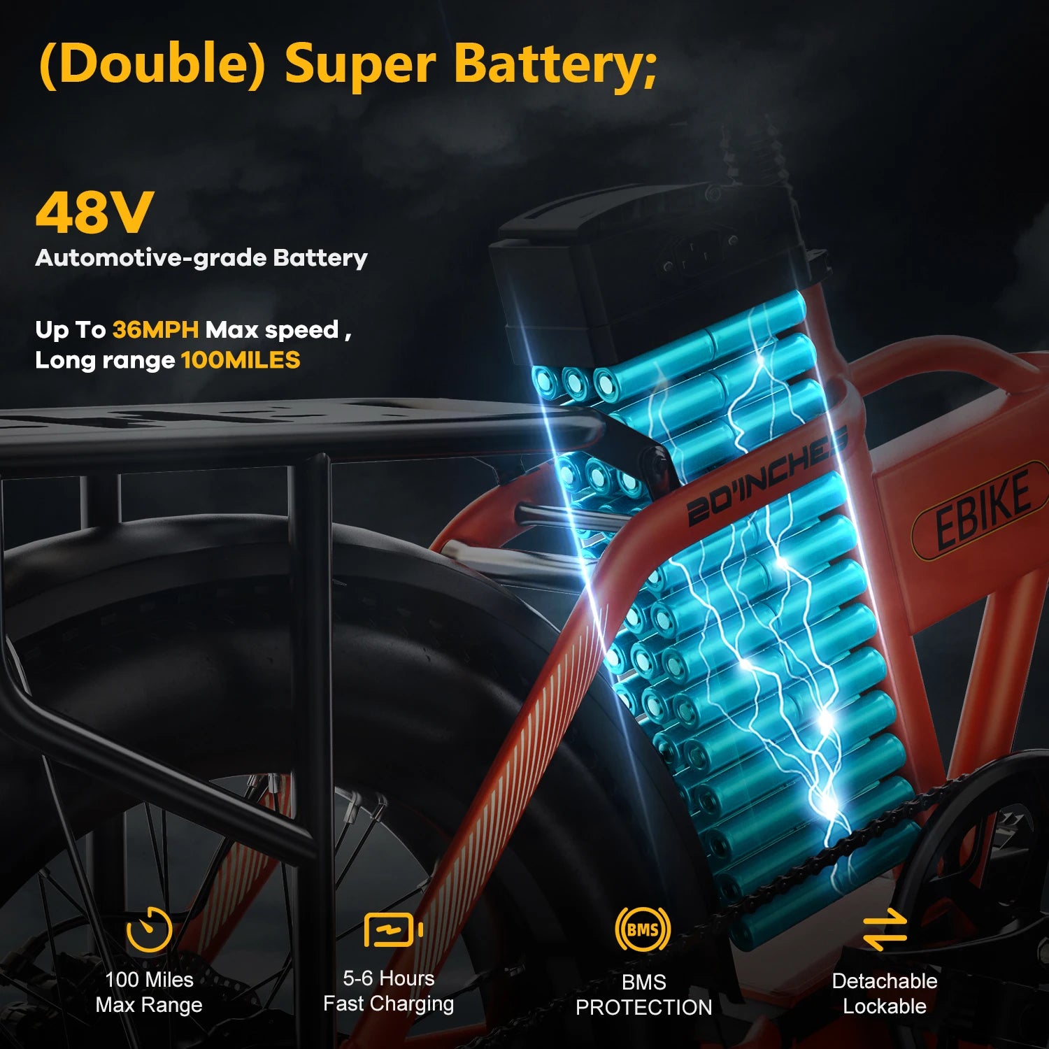 1000W Folding Electric Bike with Removable Battery - 80 Mile Range 28MPH Fat Tire E-Bike - wEbike