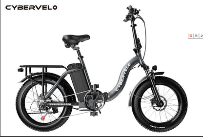 1000W Folding Electric Bike with Removable Battery - 80 Mile Range 28MPH Fat Tire E-Bike - wEbike
