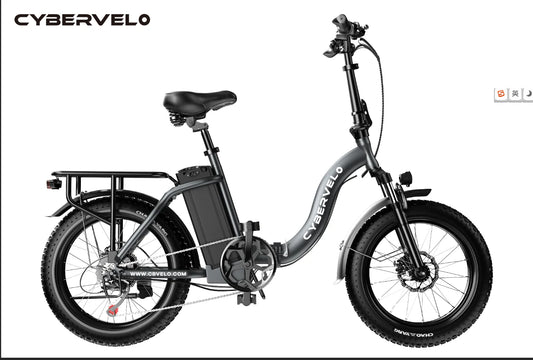 1000W Folding Electric Bike with Removable Battery - 80 Mile Range 28MPH Fat Tire E-Bike - wEbike