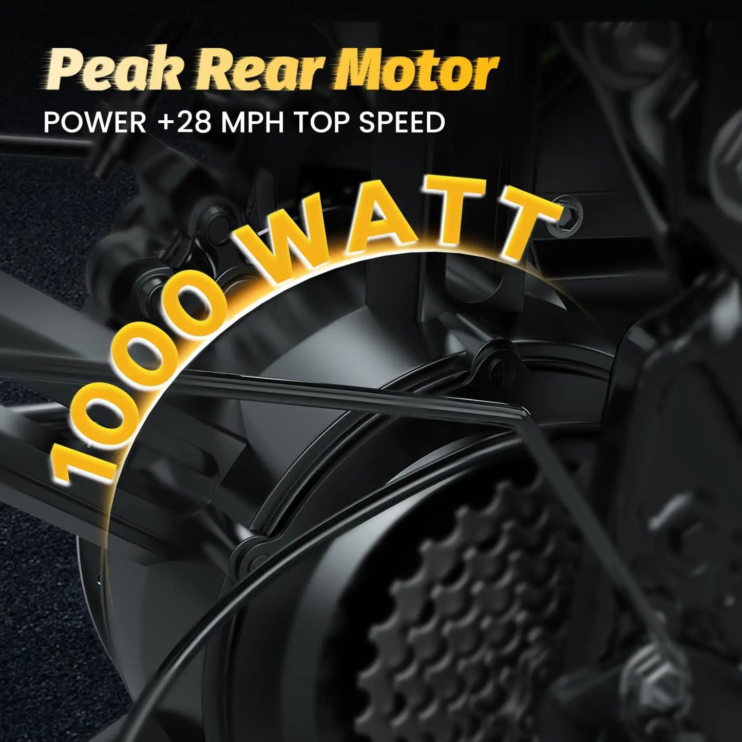 1000W Folding Electric Bike with 80 Mile Range - 28MPH Fat Tire E-Bike with Waterproof Battery - wEbike