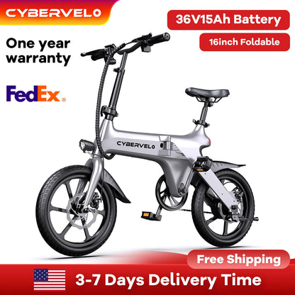 500W Folding Electric Bike for Adults - Lightweight 20MPH City E-Bike with 30 Mile Range - wEbike