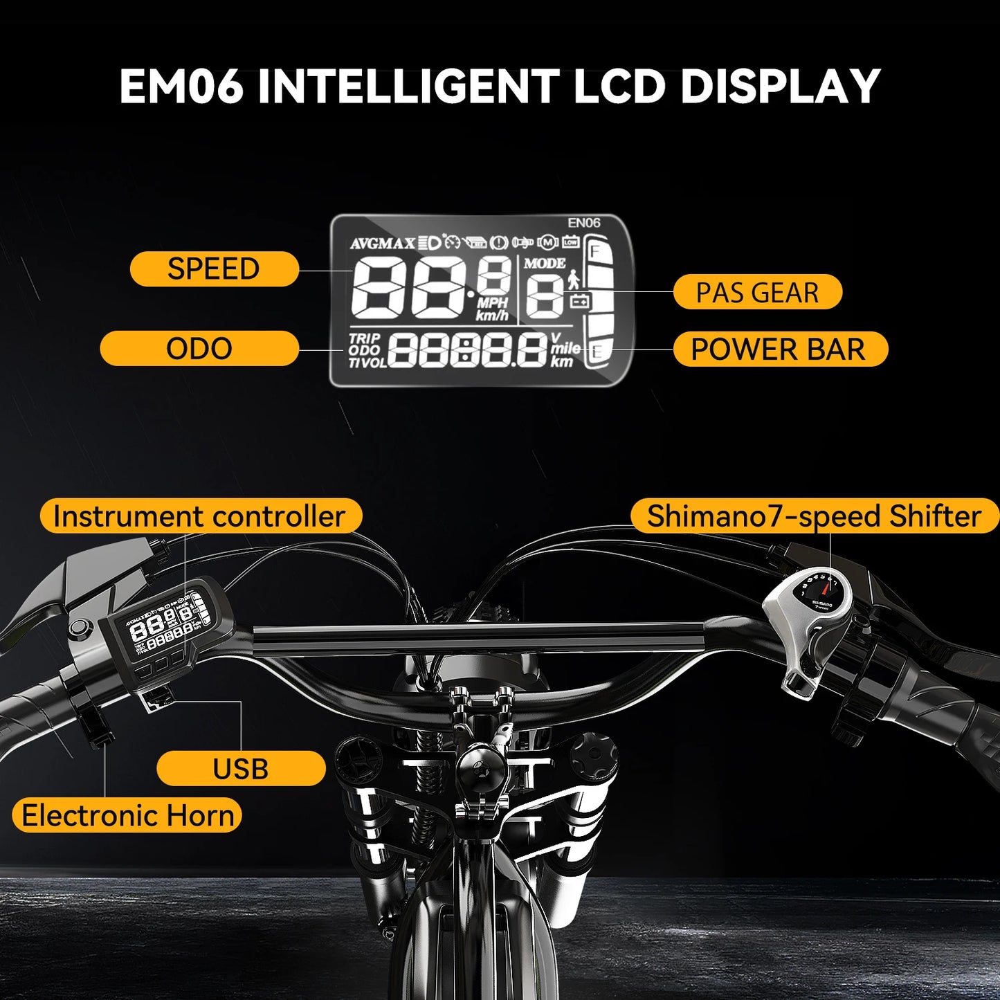 1600W All-Terrain Electric Bike with Fat Tires - 80 Mile Range 30MPH E-Bike for Adults - wEbike