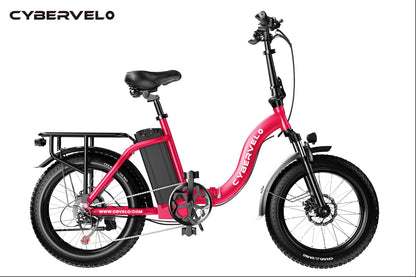 1000W Folding Electric Bike with Removable Battery - 80 Mile Range 28MPH Fat Tire E-Bike - wEbike