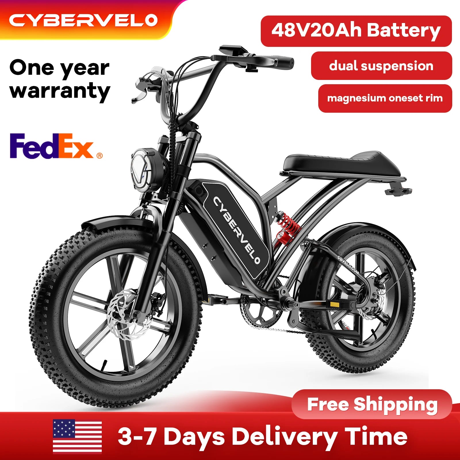 1600W All-Terrain Electric Bike with Fat Tires - 80 Mile Range 30MPH E-Bike for Adults - wEbike