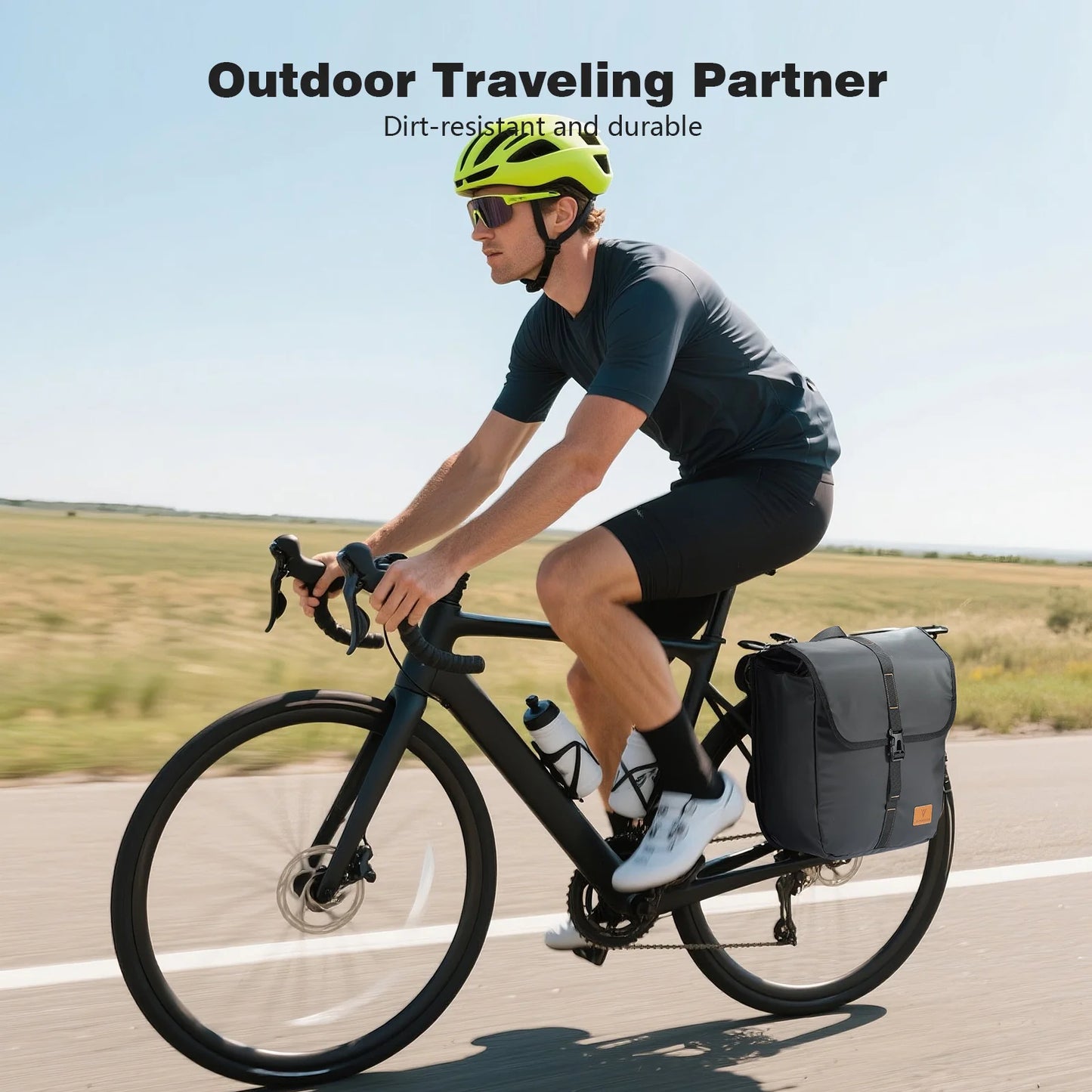 20L Waterproof Bike Rack Bag - Large Capacity Bicycle Pannier for Commuting and Touring - wEbike