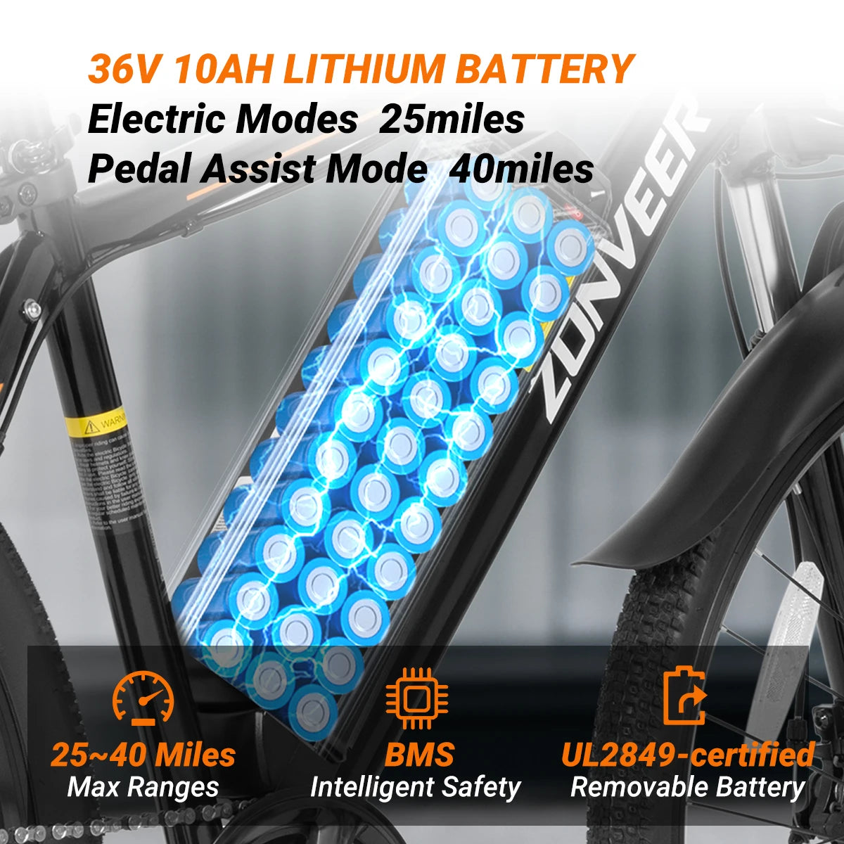 1000W Lightweight Electric Mountain Bike - 50 Mile Range 30MPH 26" E-Bike for Adults - wEbike