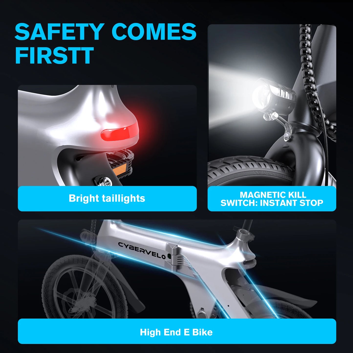 500W Folding Electric Bike for Adults - Lightweight 20MPH City E-Bike with 30 Mile Range - wEbike