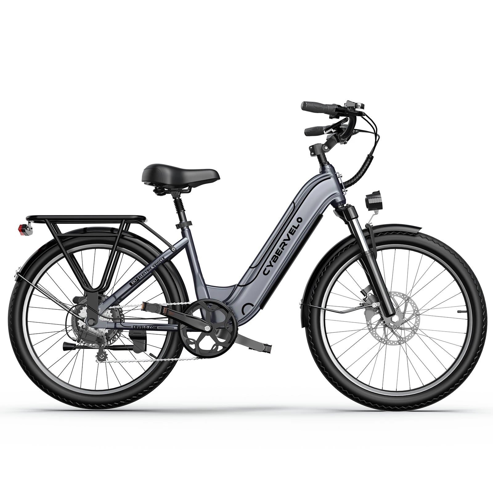 1000W Electric City Bike with 80 Mile Range - 26" 7-Speed E-Bike for Adults with LCD Display - wEbike