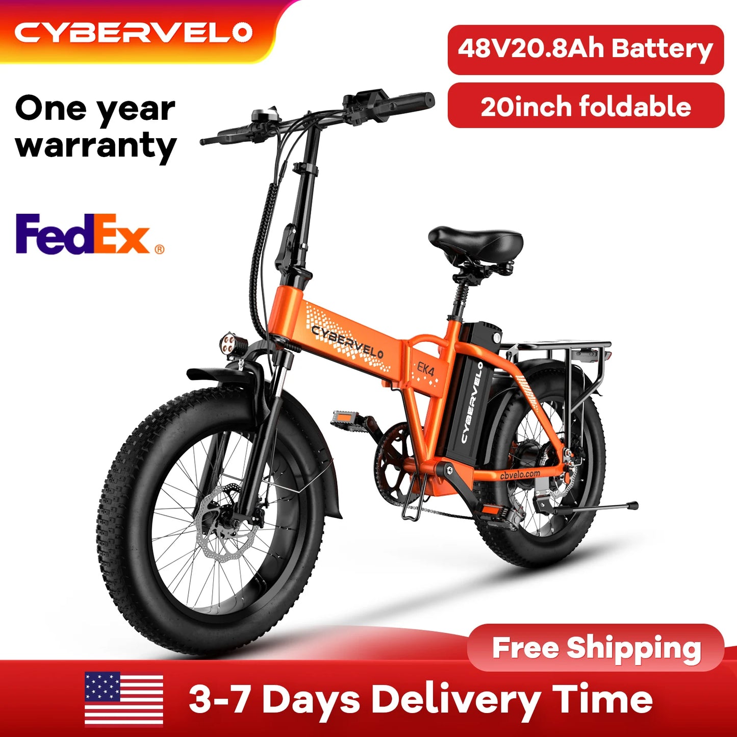 1000W Folding Electric Bike with Removable Battery - 80 Mile Range 28MPH Fat Tire E-Bike - wEbike