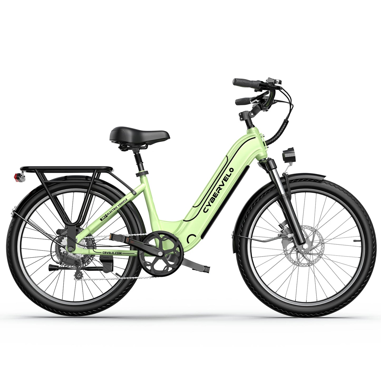 1000W Electric City Bike with 80 Mile Range - 26" 7-Speed E-Bike for Adults with LCD Display - wEbike
