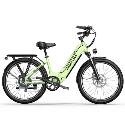 1000W Electric City Bike with 80 Mile Range - 26" 7-Speed E-Bike for Adults with LCD Display - wEbike