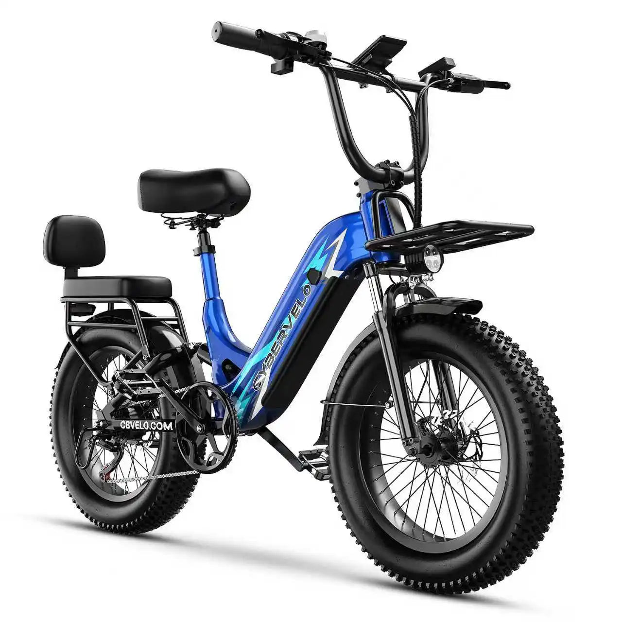 1500W Step-Through Electric Bike with Removable Battery - 80 Mile Range 30MPH Fat Tire E-Bike - wEbike