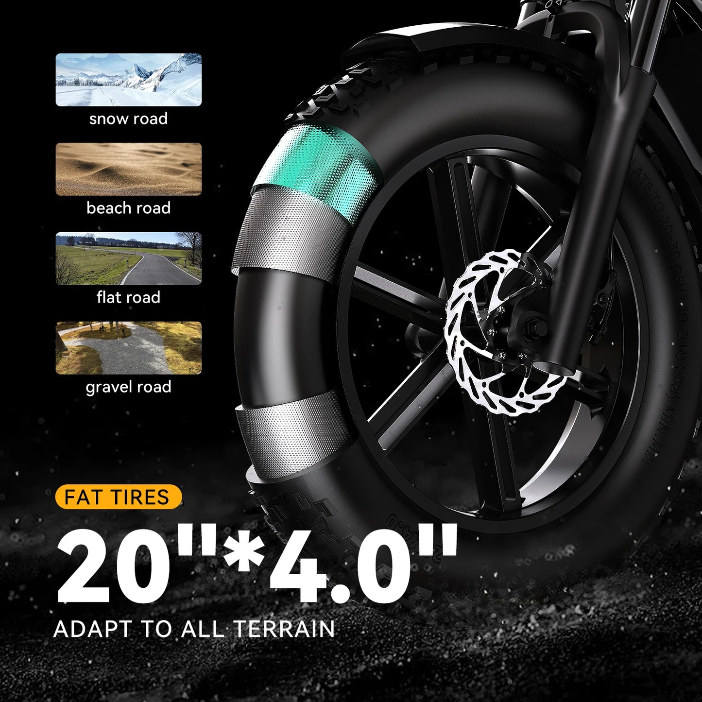 1600W All-Terrain Electric Bike with Fat Tires - 80 Mile Range 30MPH E-Bike for Adults - wEbike