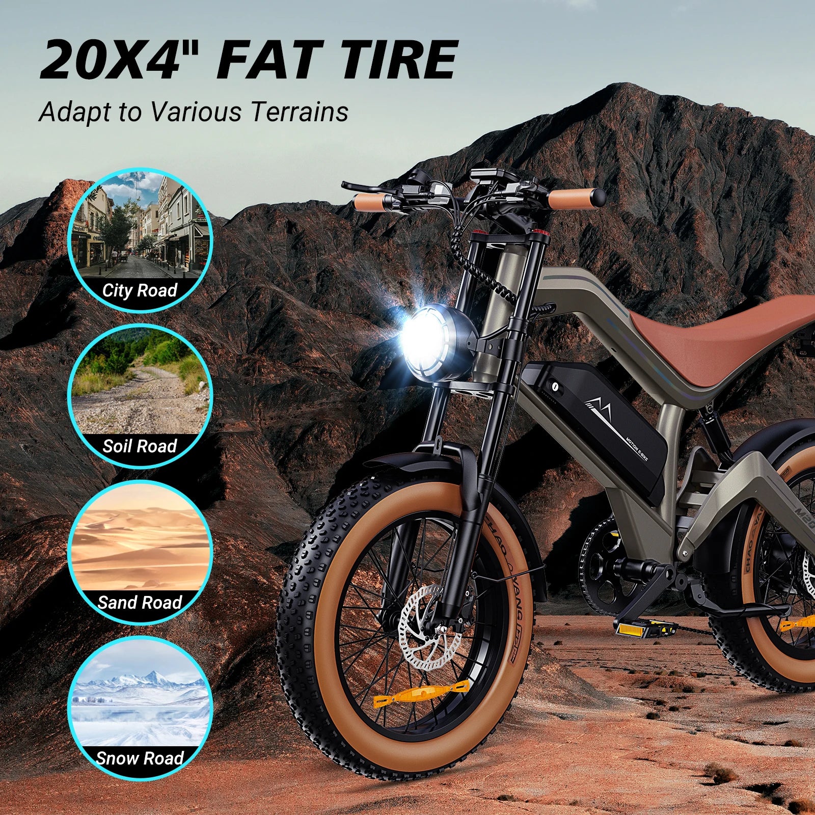 1500W Off-Road Electric Bike with Hydraulic Brakes - 40 Mile Range Fat Tire E-Bike for Adults - wEbike